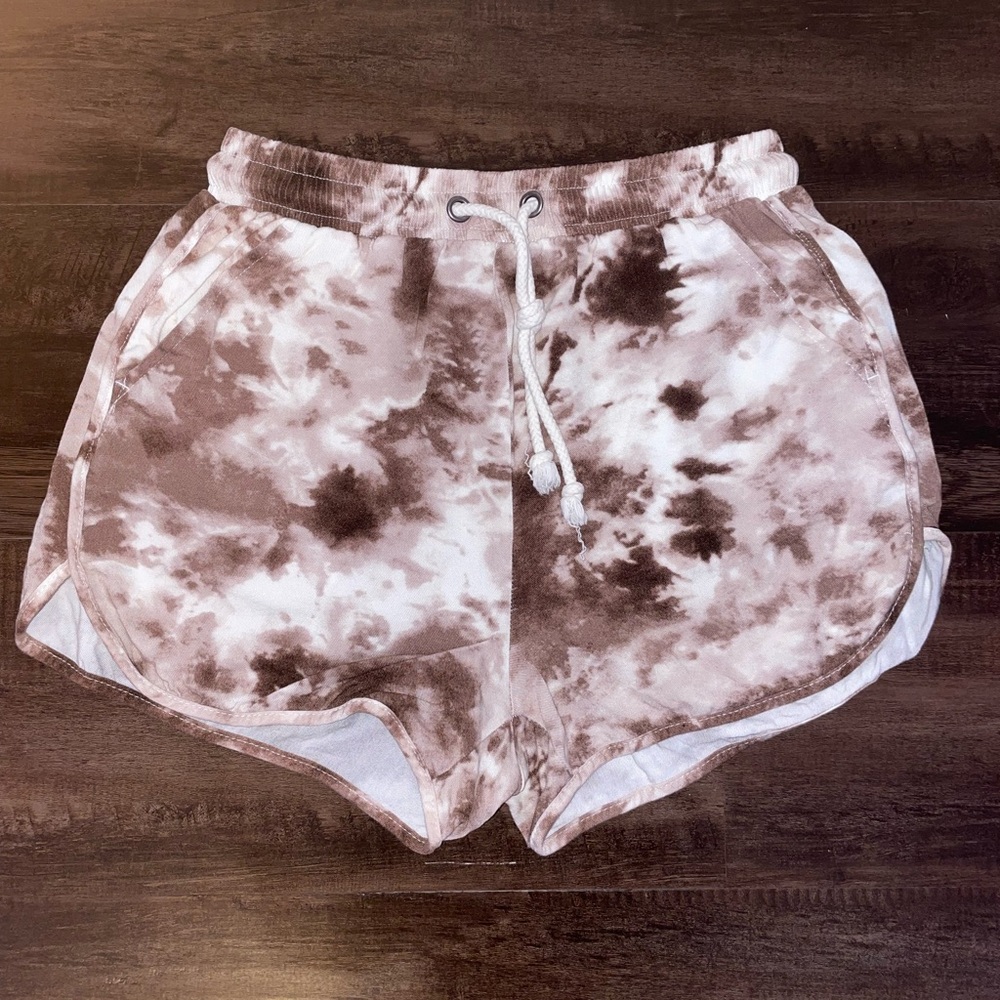 Brown Tie Dye shorts